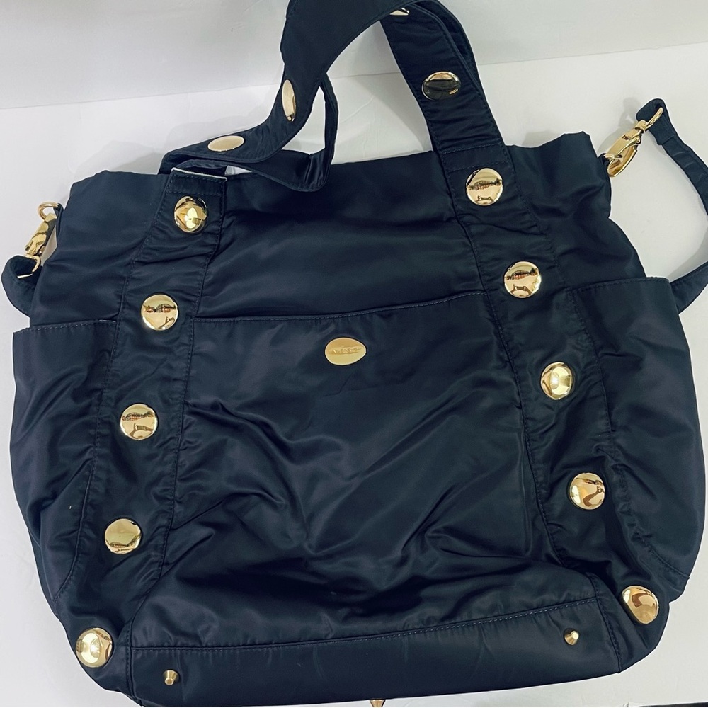 NEST Diaper Bag Dexter Navy Blue and Gold   with Changing Pad - Picture 2 of 13